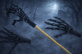 Flexi Skeleton Hands Pencil Topper - Pack of 10